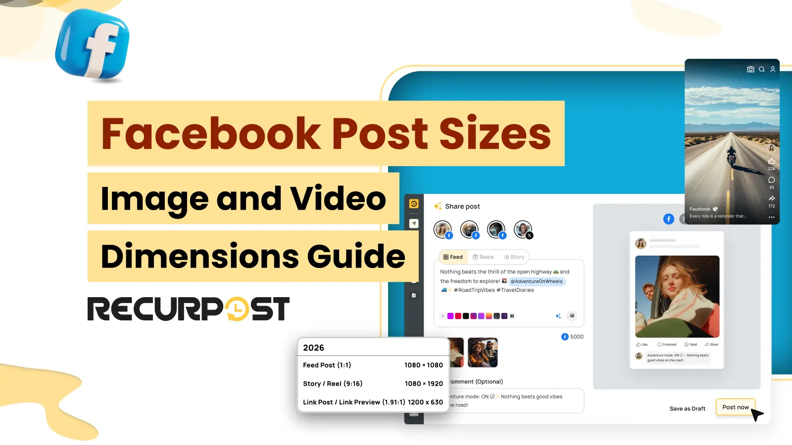 Facebook Post Sizes - Images and Video Dimensions Guide